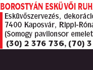 Esküvői Ruhaszalon Borostyán