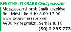   - Keszthelyi Csaba Gyógymasszőr